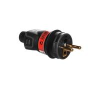 HELMO Tappo in gomma portatile 16A 2P+Z 230V IP44 nero 050114