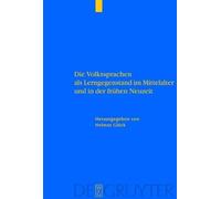 Helmut Glück Die Volkssprachen als Lerngegenstand im Mittelal (Copertina rigida)