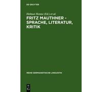 Helmut Henne Fritz Mauthner - Sprache, Literatur, Kritik (Copertina rigida)
