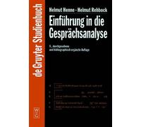 Helmut Henne Helmut Rehboc Einführung in Die Gesprächsanalys (Copertina rigida)