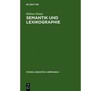 Helmut Henne Semantik und Lexikographie (Copertina rigida)