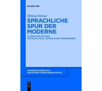 Helmut Henne Sprachliche Spur der Moderne (Copertina rigida)