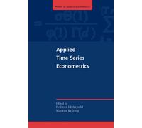 Helmut Lütkepohl Applied Time Series Econometrics (Copertina rigida)