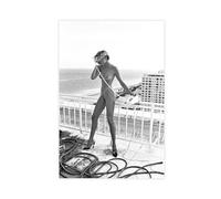 Helmut Newton 20 poster su tela per camera da letto, decorazione per ufficio, camera da letto, sport, regalo, senza cornice, 50 x 75 cm