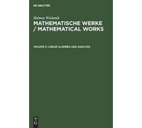 Helmut Wielandt Linear Algebra and Analysis (Copertina rigida)