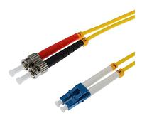 Helos 3m OS2 LC/ST cavo a fibre ottiche Giallo - Cavi a fibre ottiche (3 m, OS2, LC, ST, Male connector/Male connector, Giallo)