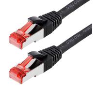 Helos CAT 6 Patch Cable S/FTP, PIMF black 10 m