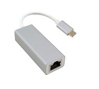 Helos Cavo adattatore Ethernet, USB 3.1 Type-C™ St./RJ45, Premium, argento