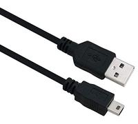 Helos Cavo di allacciamento, USB 2.0 A Spina/B Mini 5-Pin Stecker, 1,0m, Nero