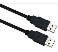 HELOS Cavo di allacciamento, USB 3.0 A Spina/A Stecker, 0,5m, Nero