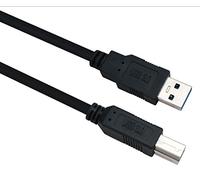 HELOS Cavo di allacciamento, USB 3.0 A Spina/B Stecker, 0,5m, Nero