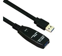 Helos Cavo di prolunga attivo, USB 3.1 A, presa A, 5 m, colore: nero