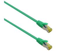 Helos - Cavo patch ultra flessibile, S/FTP Cat 6a, TPE, 0,25 m, colore: Verde