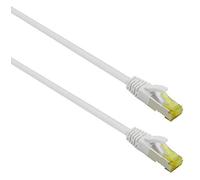 Helos - Cavo patch ultra flessibile, S/FTP Cat 6a, TPE, 2 m, colore: Bianco