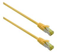 Cavo patch Helos ultra flessibile S/FTP Cat 6a TPE giallo 15,0 m