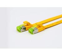 Helos - Cavo patch ultrapiatto U/FTP Cat 6a, 15 m, colore: Giallo