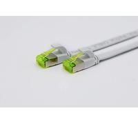 Helos - Cavo patch ultrapiatto U/FTP Cat 6a, 3 m, colore: Bianco