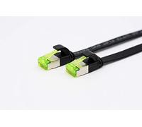 Helos - Cavo patch ultrapiatto U/FTP Cat 6a, 5 m, colore: Nero