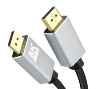 Helos Connection Cable DisplayPort Male/Male Premium 8K 1.0 m Black