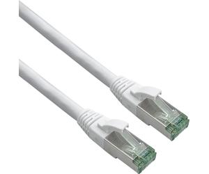 helos GRS zertifiziertes Cat 6a patch cord with Cat 7 Rohkabel TPE white 30,0m