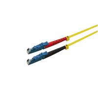 Helos LWL Patch Cable E2000®/E2000® (LSH) Duplex 9/125 μm OS2 Yellow 0.5 m