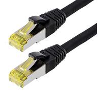 Helos, Patchkabel S/FTP (PIMF) CAT, Cavo Di Collegamento, Nero, 0,25 m