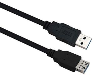 HELOS prolunga, USB 3.0 A Spina/A Buchse, 0,5m, Nero