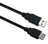 HELOS prolunga, USB 3.0 A Spina/A Buchse, 1,0m, Nero
