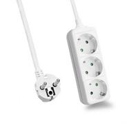 Helos Steckdosenleiste CLASSIC 3-fach weiss ohne Schalter Strip 262788