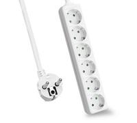 Helos Steckdosenleiste CLASSIC 6-compartimenti wei ohne Schalter Strip 262793