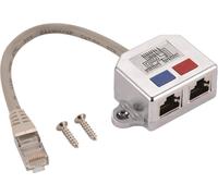 Helos T-Adapter Cat 5e ISDN/ISDN Adattatore per condivisione cavi 0,15 m NEW
