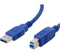 HELOS USB 3.0 CAVO Plug A sul connettore B, 1,0 m Cavo di collegamento, blu, 1,0 metri