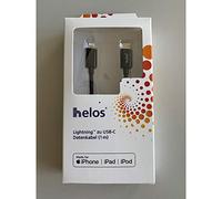Helos USB-C a Lightning-Kabel, MFI-Zertifiziert, 1,0m, Nero