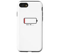 " Help me バッテリー 電池切れ" Abbigliamento calligrafia con scritte Custodia per iPhone SE (2020) / 7 / 8