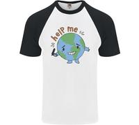 Help Me Climate Change Ambiente DA UOMO S/S Baseball T-Shirt
