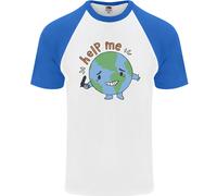 Help Me Climate Change Ambiente DA UOMO S/S Baseball T-Shirt