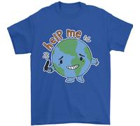 Help Me Climate Change Ambiente Uomo T-Shirt 100% Cotone