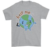 Help Me Climate Change Ambiente Uomo T-Shirt 100% Cotone