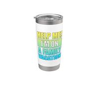 Help Me I'm On A Family Vacation Bicchiere termico in acciaio inox doppia parete