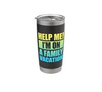 Help Me I'm On A Family Vacation Bicchiere termico in acciaio inox doppia parete