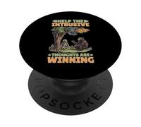 Help The Intrusive Thoughts Are Winning Troppi pensieri PopSockets PopGrip Adesivo