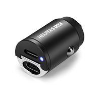 Helpers Lab Caricabatteria da Auto Mini 45W Dual USB C con PD PPS per iPhone 14 13 12 11 PRO Max XS XR X 8, iPad Air/PRO/Mini, Galaxy S23 S21 S20 Ultra Note 10 20, HTC, LG etc