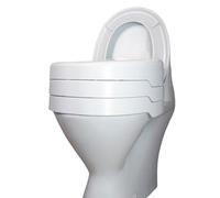 Helping Hand Company EZY-FIT - Rialzo per WC da 15,2 cm, senza coperchio, sicuro aiuto per il bagno per anziani e disabili, misura universale per WC rotondi e quadrati, stabile e portatile, altezza