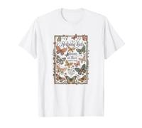 Helping Kids Bloom in Their Own Way Timbro Farfalla SPED Maglietta