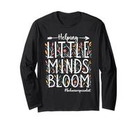 Helping Little Minds Bloom Teacher Classroom Inspiration Maglia a Manica