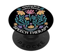 Helping Little Voices Bloom Logopedia SLP PopSockets PopGrip Adesivo