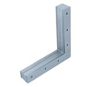 HELPMATE - 12 pezzi angolo piatto 120x120x18mm - connettore in legno zincato e passivato blu - angolo con eccellente protezione dalla corrosione, stabile e durevole - montaggio semplice
