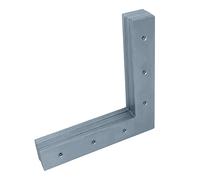 HELPMATE - 12 pezzi angolo piatto 160x160x30mm - connettore in legno zincato e passivato blu - angolo con eccellente protezione dalla corrosione, stabile e durevole - montaggio semplice