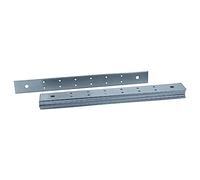 HELPMATE - 12 pezzi piastrine forate 30x300 mm - Connettore piatto galvanizzato blu - Giunzione per legno con protezione corrosiva eccellente, stabile & durevole - Montaggio facile
