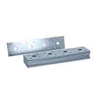 HELPMATE - 12 pezzi piastrine forate 40x180 mm - Connettore piatto galvanizzato blu- Giunzione per legno con protezione corrosiva eccellente, stabile & durevole - Montaggio facile